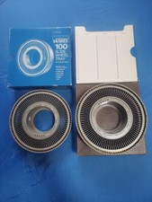Two 1960's Montgomery Ward 100 Slide Wheel Trays 67-3473