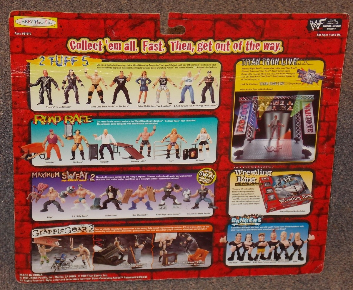 Vintage 1999 WWF WWE Summer Slam Undertaker & Viscera 2 Pack