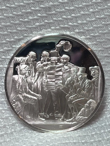 1981 FM Sterling Silver 31.95G Proof War News From Mexico Richard Woodville