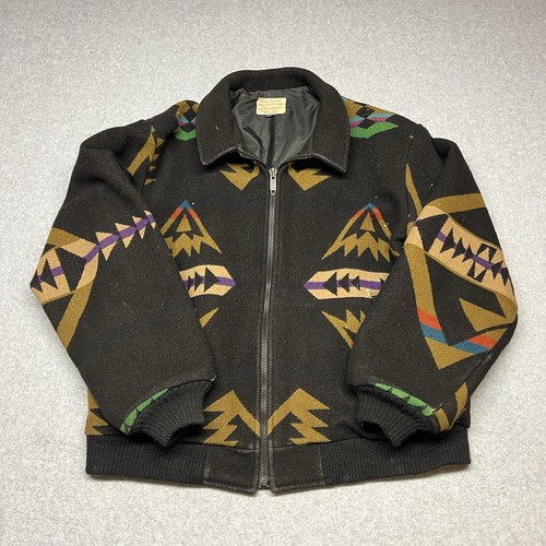 PENDLETON HIGH GRADE WESTERN WEAR Aztec Navajo/Southwestern Wool Jacket Sz L