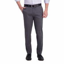 Haggar Men  s Non Iron Pant Color: Gray Size: 34x29