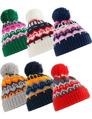 SKIMÜTZE WINTERMÜTZE Bommelmütze Beanie Vollfleece-Futter NEU Beechfield CB528
