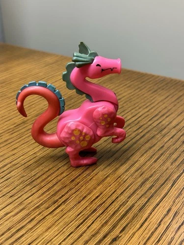 Vintage 1974 Fisher Price Little People Playset Castle #993 Pink Dragon Figure