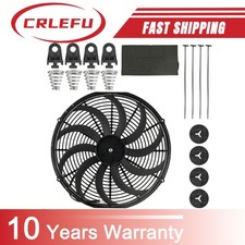 16 High-performance Electric Slim Fan 12v 3500cfm Universal Radiator Kit