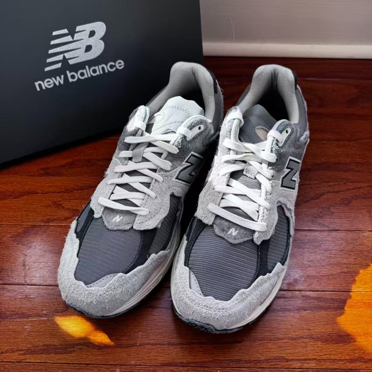 New With Box New Balance 2002R Protection Pack Rain Cloud Mens