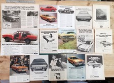 FORD CORTINA MK III  -  HUGE LOT OF 15 VINTAGE ADVERTS - ORIGINAL