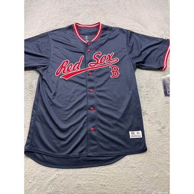 Boston Red Sox MLB Baseball Jersey No Player Navy Blue Mens Large New With Tags