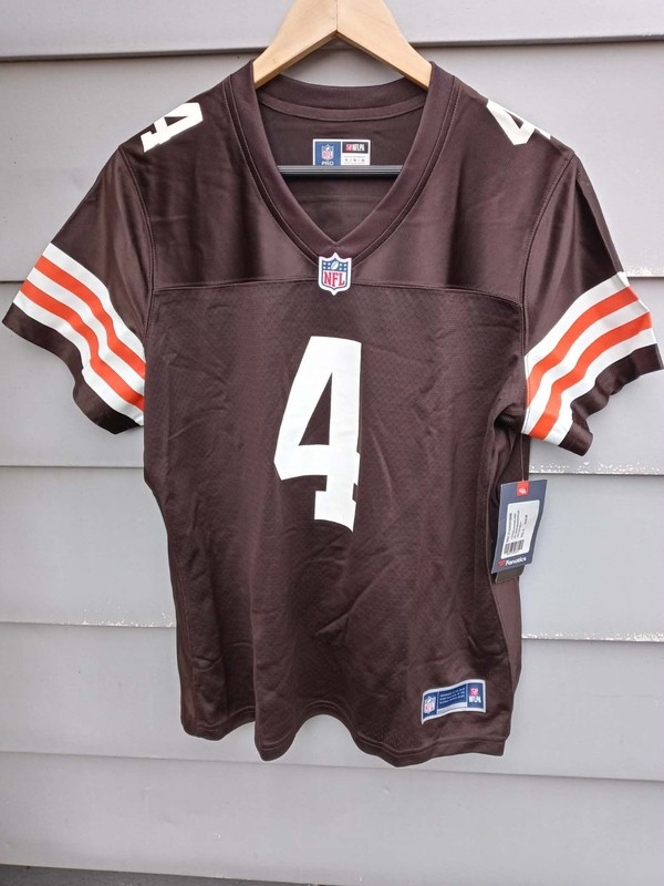 NFLPA RBK Cleveland Browns Deshaun Watson NFL On Field Jersey Brown NWT XL