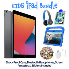 Apple iPad 7th Gen Bundle 32GB Wi-Fi 10.2 Space Gray 2019 - 1 Yr Warranty