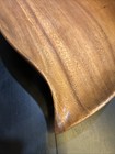 Vintage MCM Monkey Pod Type Wavy Edge Wood Serving Bowl  18” L x 10" W Ish — photo 4