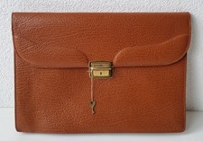 Seltene Midcentury Leder Aktentasche Mappe vo...