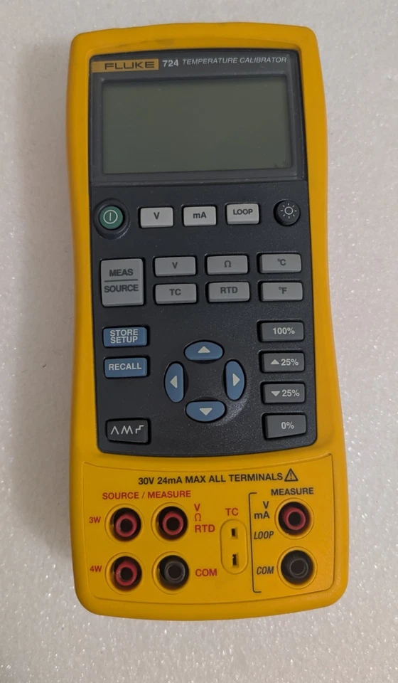 Fluke 724 Process and Temperature Calibrator with Leads works fine - Image 2 of 4