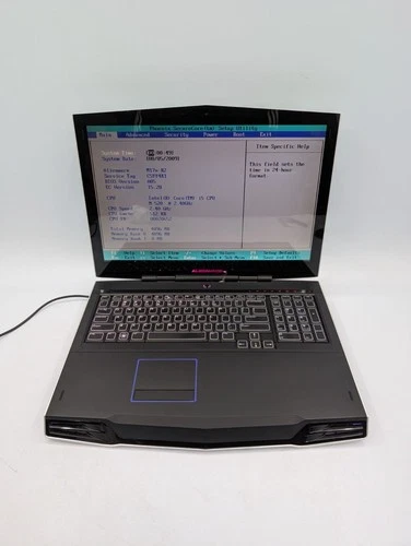 Alienware M17x R2 17.3" Intel i5-520M 4GB RAM Boots BIOS For Parts