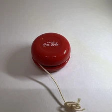Coca-Cola Plastic Yo-Yo Red Drink Coca-Cola Logo Vintage 