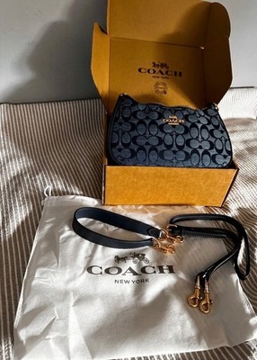 Coach Teri Shoulder Bag   Dark Blue / Denim (Like new!)