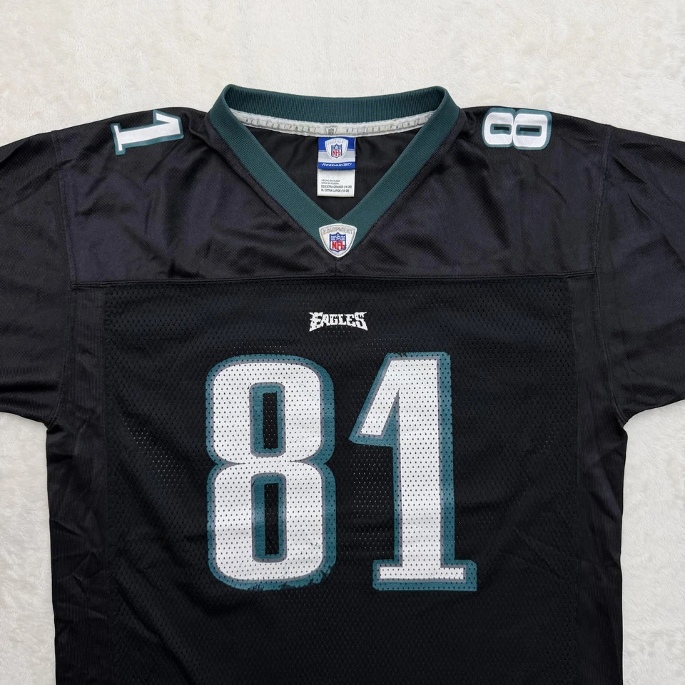 Camiseta de fútbol americano Reebok Philadelphia Eagles Terrell Owens juvenil XL negra NFL 81 Foto 2 de 4