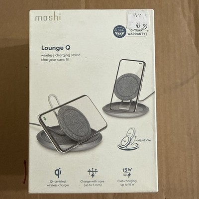 Moshi Lounge Q Wireless Charging Stand. New Sealed In Box