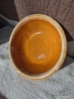 Vtg Hull Pottery Oven Proof USA Tangerine Orange Drip Glaze Mixing Bowl 6.75"