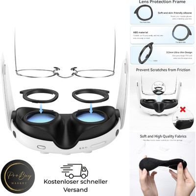 VR Linsenschutz Q3 Silikon Schutzabdeckung Anti Kratzen