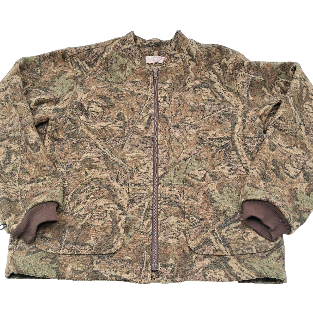 Vintage Filson 122-TM Timber Camo Wool Full Zip Camo Jacket Size M