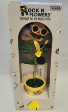 Takara Rock N Flowers 1988 VTG Animated Guitar Dancing Flower TESTED *See Video*