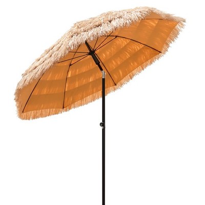 Patio Umbrella 6.5ft Tiki Thatch Hut UPF 50+ Tilting Outdoor Funsite Beach