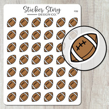 Football Game Planner Stickers