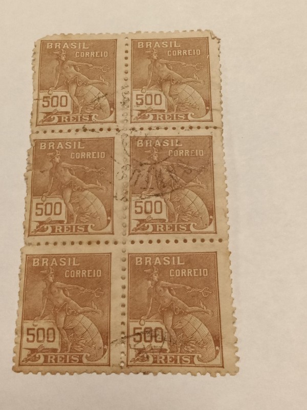 Brazil 1920- Brasilia - MNH/MH stamps. Mi Nr.: 218. Block of 6
