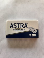 5 Double Edge Razor Blades, Astra Superior St...
