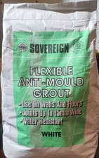 10Kg Flexible Anti Mould Grout For Walls & Floor Tiles Water Resistant, White