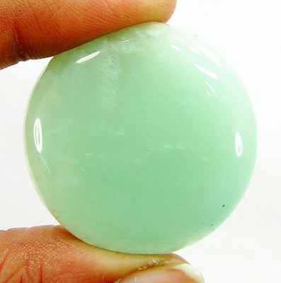 68.50 Ct Natural  Green Amazonite Loose Gemstone Cabochon Wire Wrap Stone - 1701