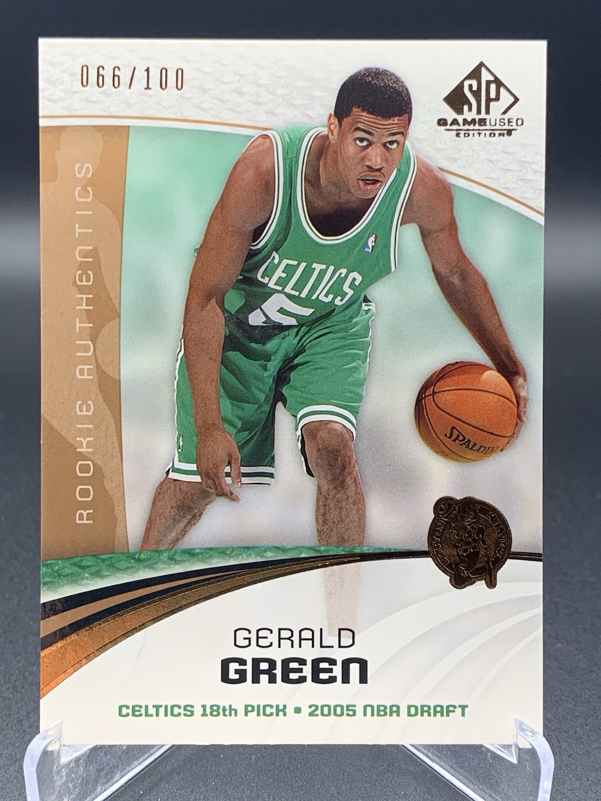 Gerald Green 2005 SP Game Used Edition 066/100 Bronze Rookie #143