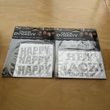 LOT (2) Duck Dynasty Happy Hey Jack! Uncle Si Vinyl Stickers Decals Cars & Truck