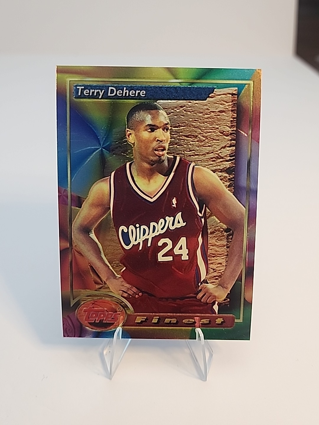 TERRY DEHERE 1993 TOPPS FINEST MOMENT BASKETBALL CLIPPERS