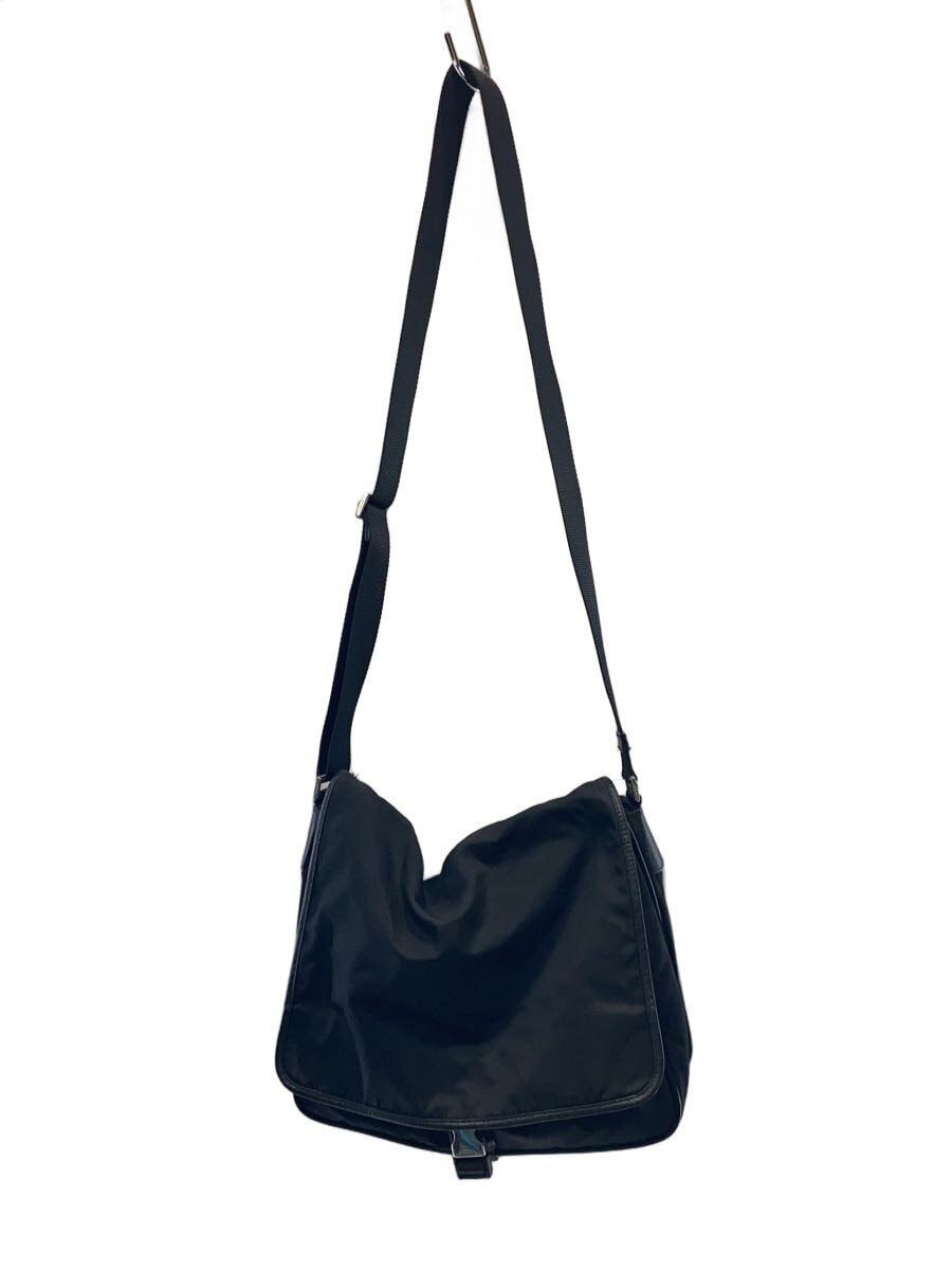 PRADA Shoulder bag nylon Black Used