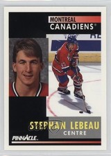 1991-92 Pinnacle French Stephan Lebeau #139 0a1