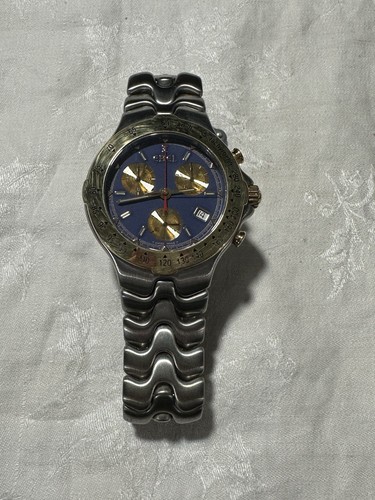 EBEL Sport Wave gold Bezel Stainless Steal band E6251641 - Picture 5 of 9