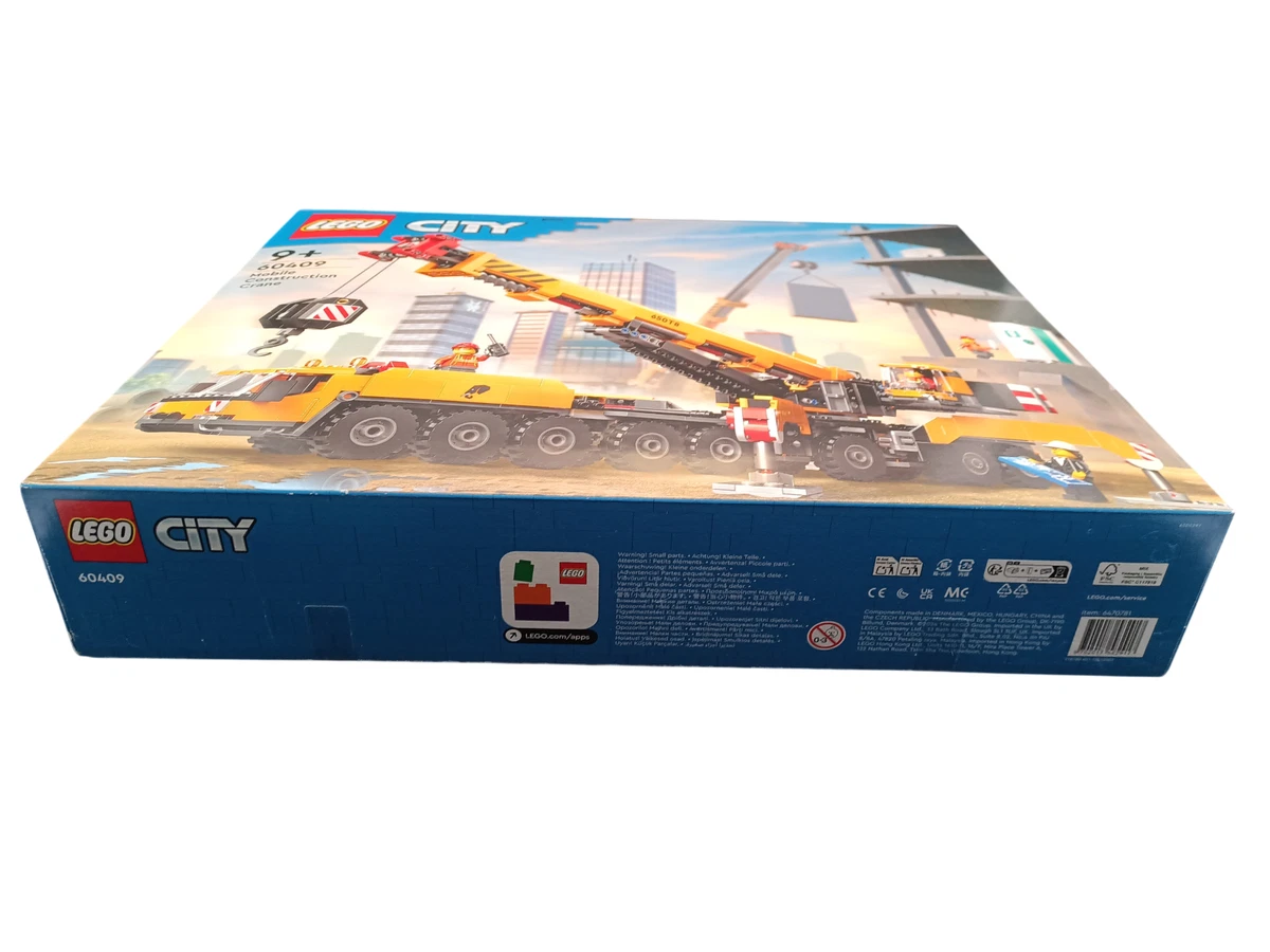 LEGO City 60409 Mobiler Baukran Set 1116 Teile ab 9+Jahren 360° drehbar