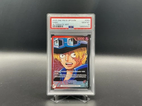 PSA 10 Sabo OP13-004 Alt Art Carrying On His Will One Piece 2025