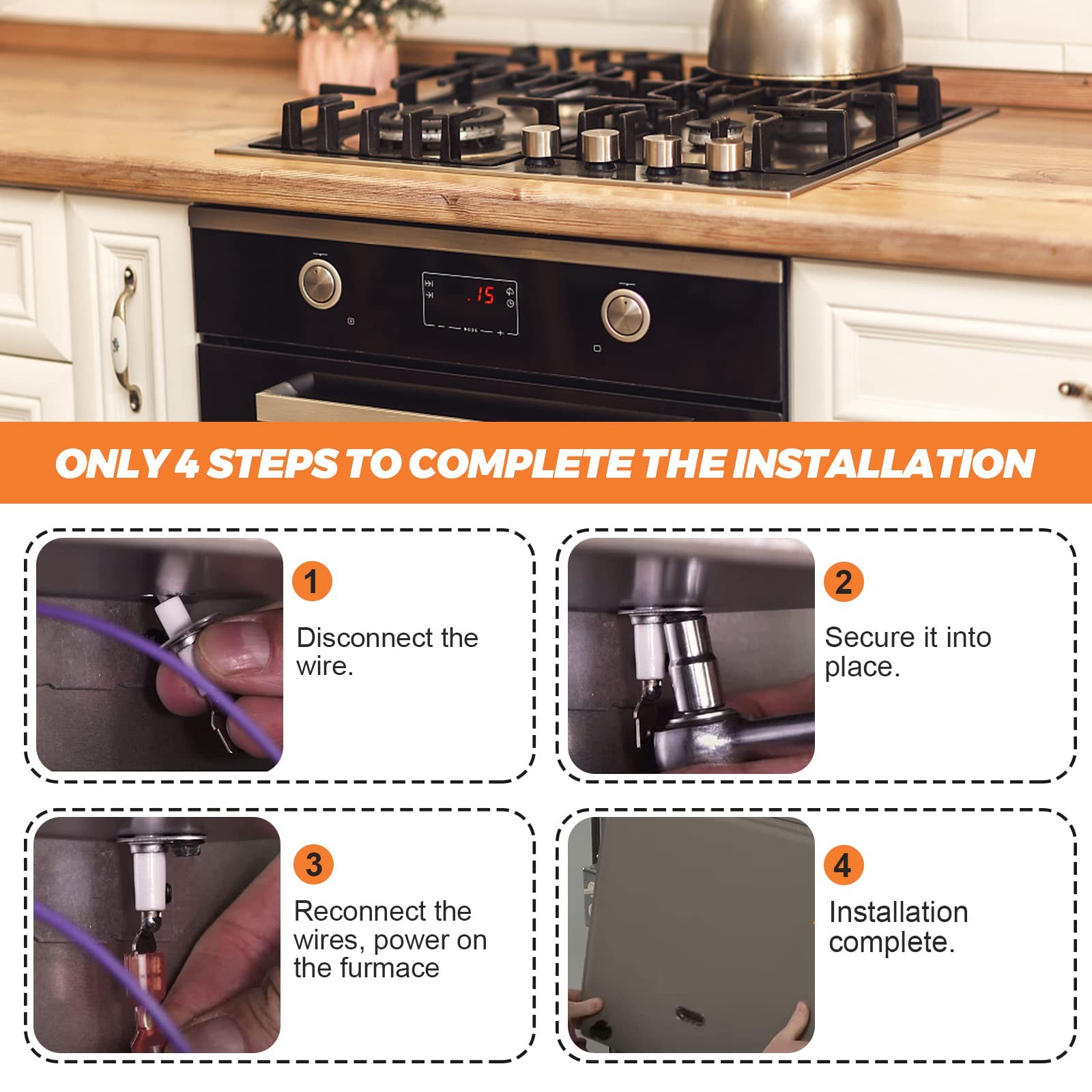 2 Pack SEN01114 SEN0491 Furnace Flame Sensor by Beaquicy - Replacement for Tr...