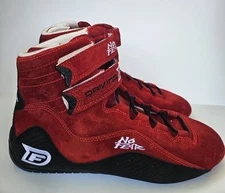 No Fear Driving Force T-4 Auto Racing Suede Shoes Mens Size 9 New In Box Red