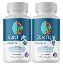(2 Pack) Cure Fight for Memory - CureFight Brain Health Supplement