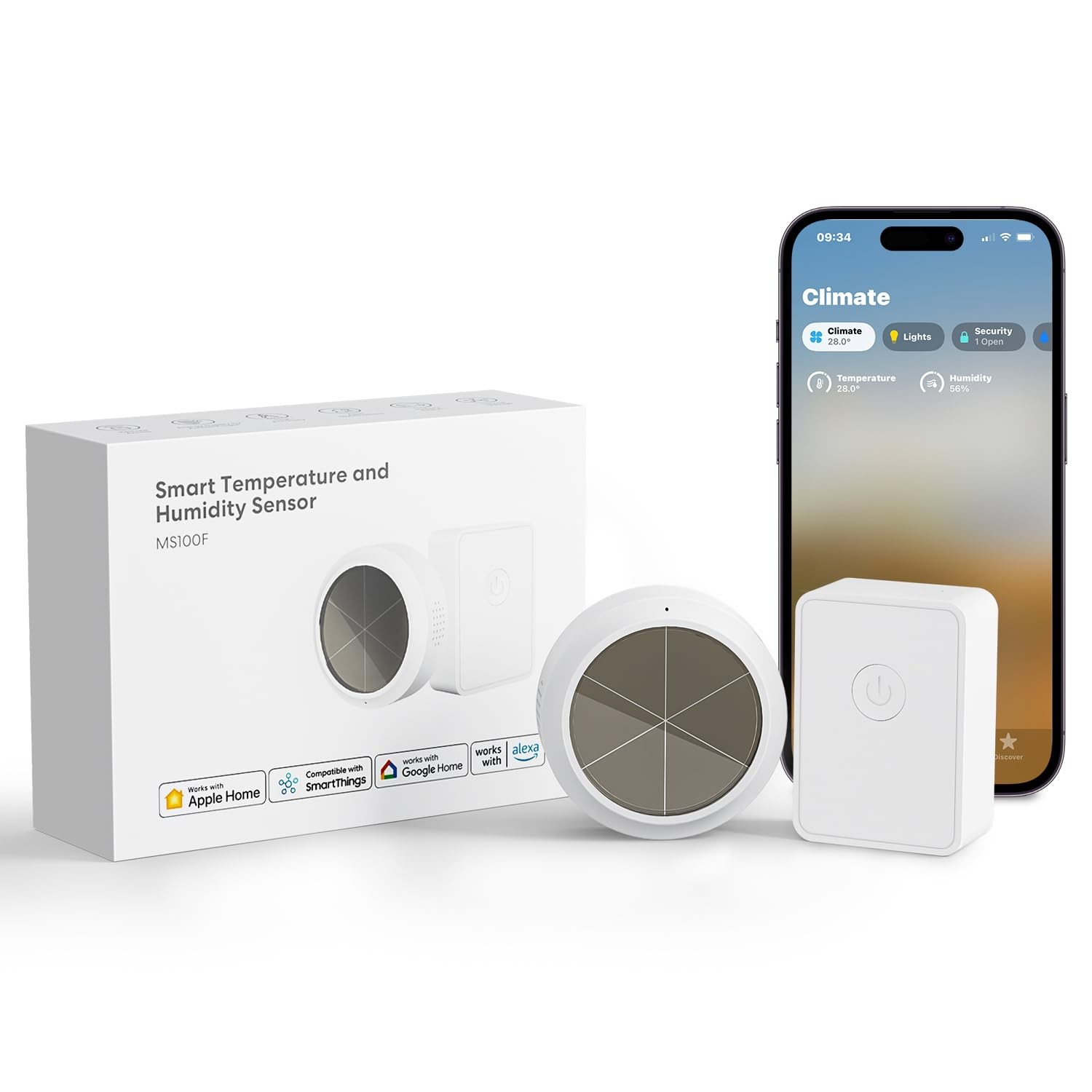 Thermomètre hygromètre solaire avec hub pour stopper l'humidité et les moisissures