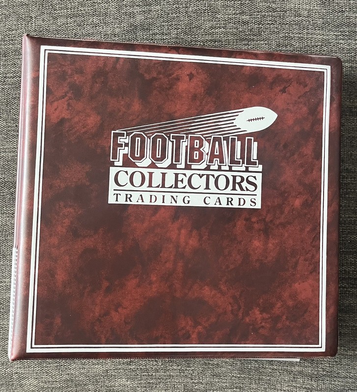 Football Sport Collection 3 Ring Binder - w/75 pages Maroon