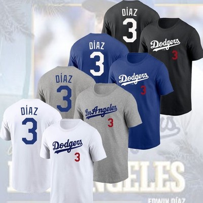 NEW HOT ! Edwin Díaz #3 Los Angeles Dodger Player Name & Number For Fans Gift