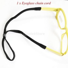 5 Cinturini Porta Occhiali Sportivi In Neoprene Nero - Universale Unisex - Foto 3