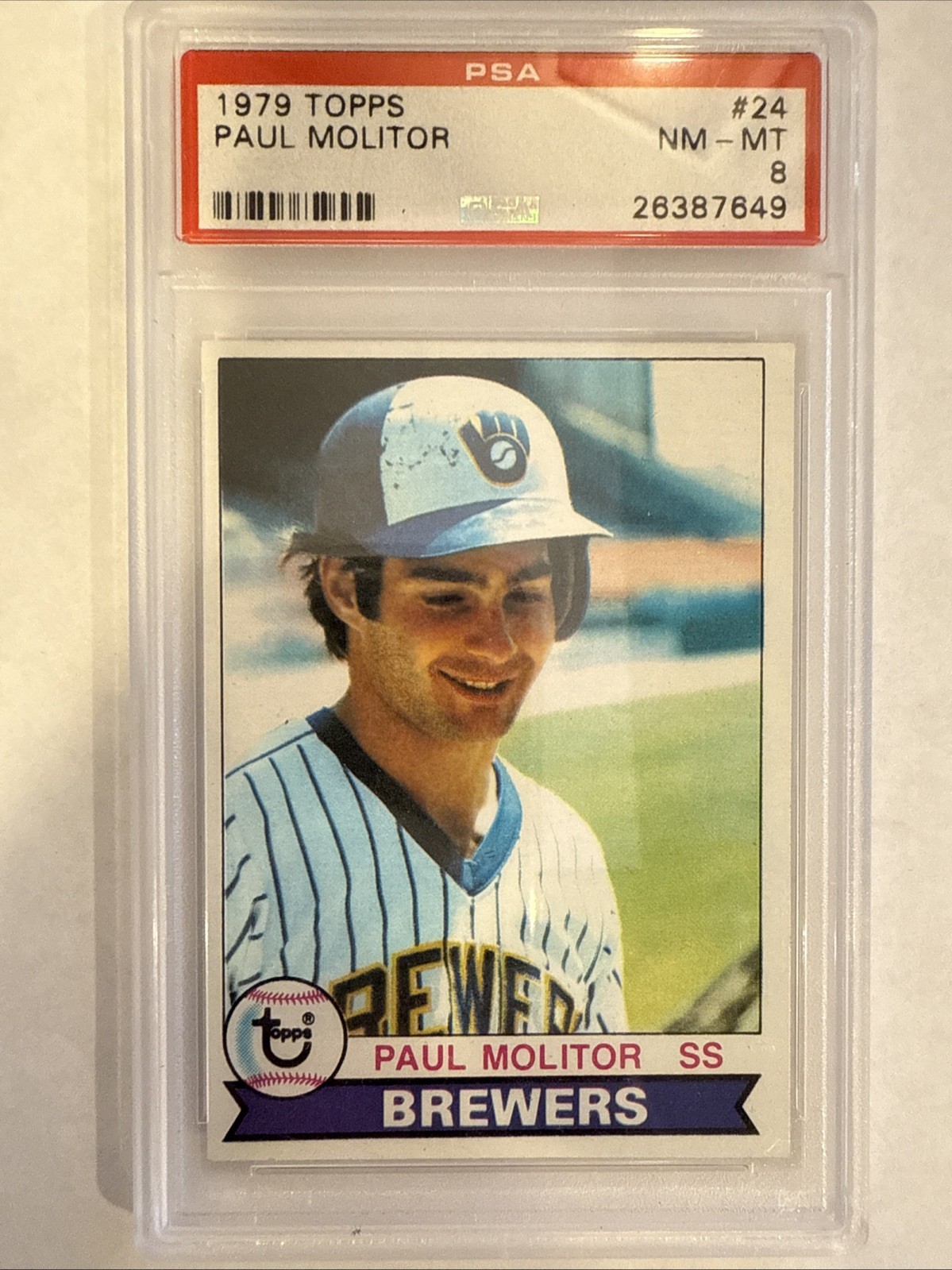 1979 Topps - Paul Molitor #24 - PSA 8