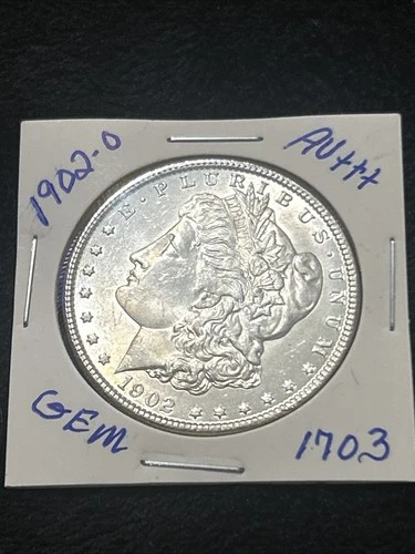 1902-O Morgan Silver Dollar AU+++ Gem