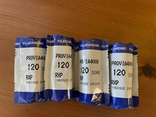 X4 rolls of Fujifilm Provia 400X Medium Format 120 Slide Film Expired 2012 Rare 