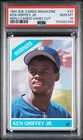 154022348 Ken Griffey Jr 1991 Baseball Cards Magazine Repli-Cards #37 PSA 10